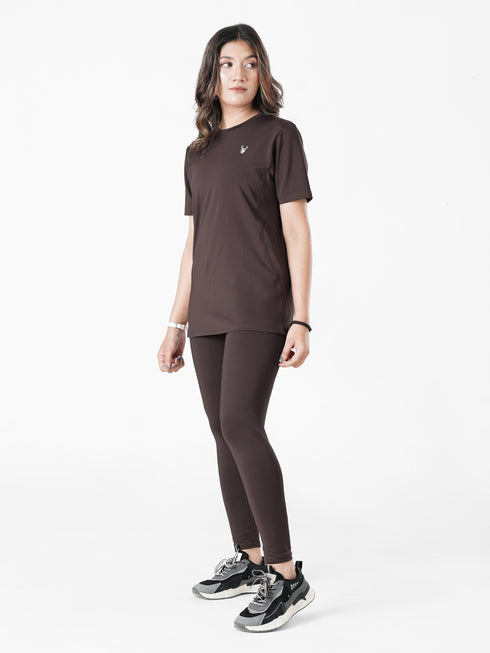 Leera Basic Legging in Brown